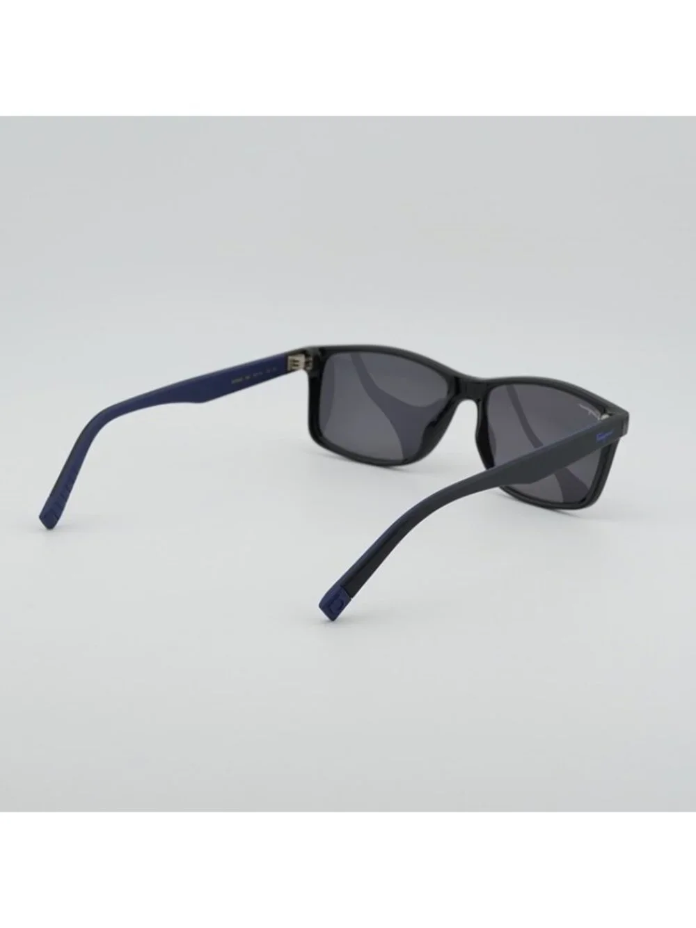 Salvatore Ferragamo SF938S 962 Sunglasses Black Rectangle Frame, Grey Lenses